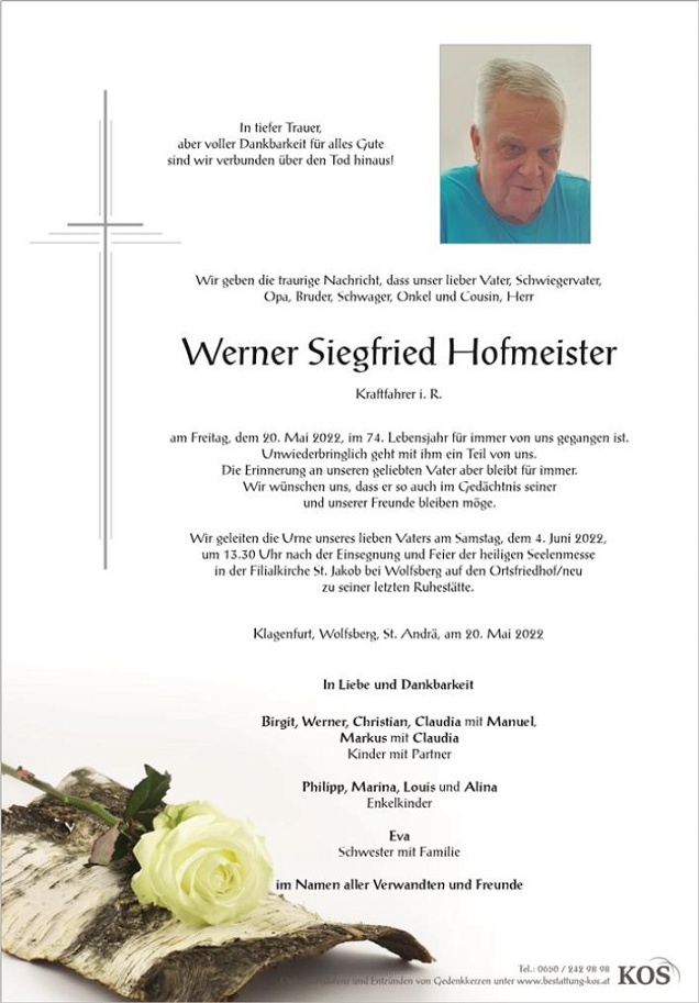 Werner Siegfried Hofmeister
